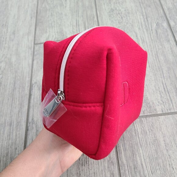 Christian Dior Beauty Red Cosmetic Makeup Bag Travel Pouch - Picture 5 of 9